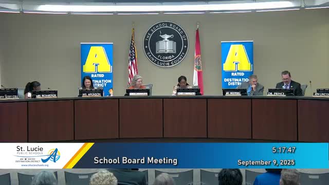 St. Lucie board adopts amendments to five school policies