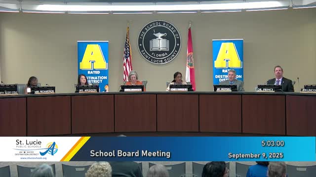 St. Lucie school board approves 2025-26 millage rates and $1.136 billion budget