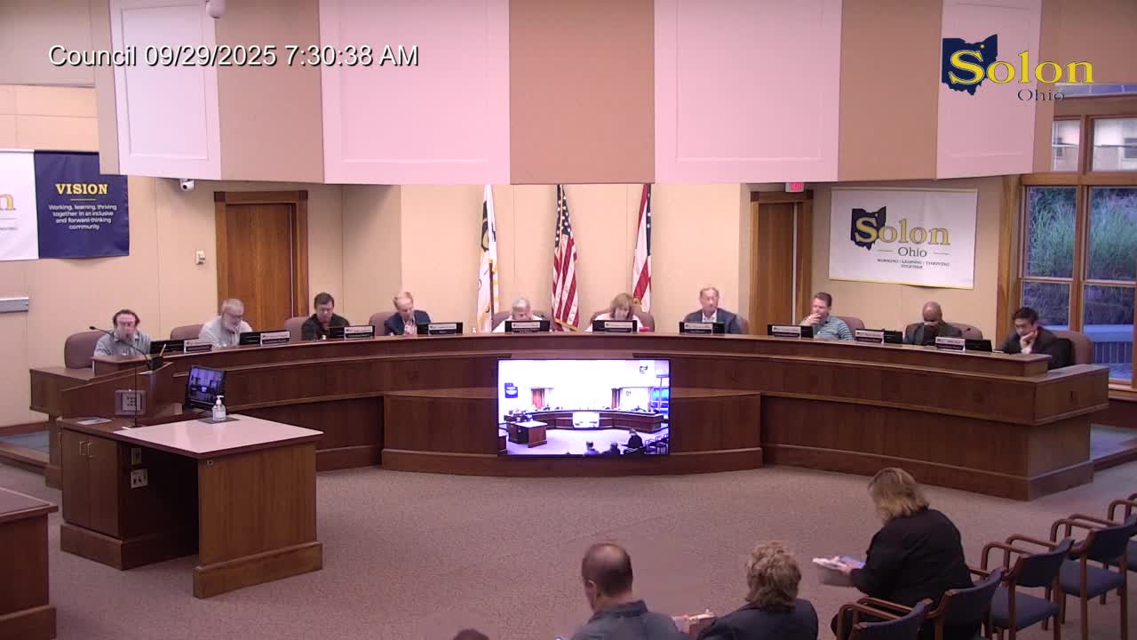 Solon City Council Approves 30-Day Extension for Liberty Parcels Development Agreement