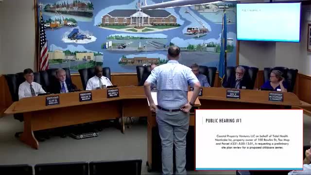 Council approves preliminary site plan for 12,000‑sq‑ft Title Health childcare center on Rollins Drive