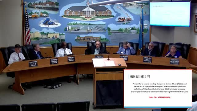 Council expands definition of "significant industrial user" to allow some smaller dischargers to be reclassified