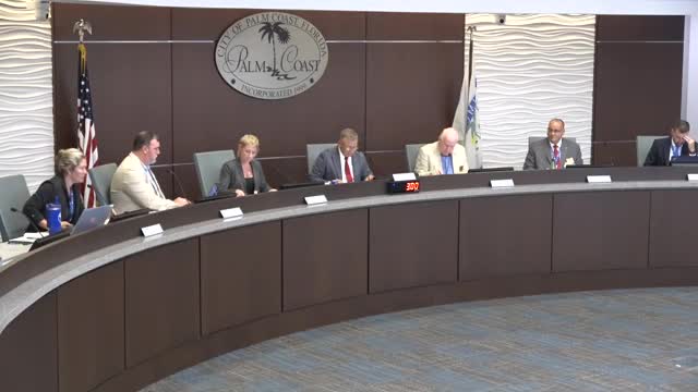 Palm Coast council adopts tentative FY2026 budget, sets tentative millage at 4.0893 mills