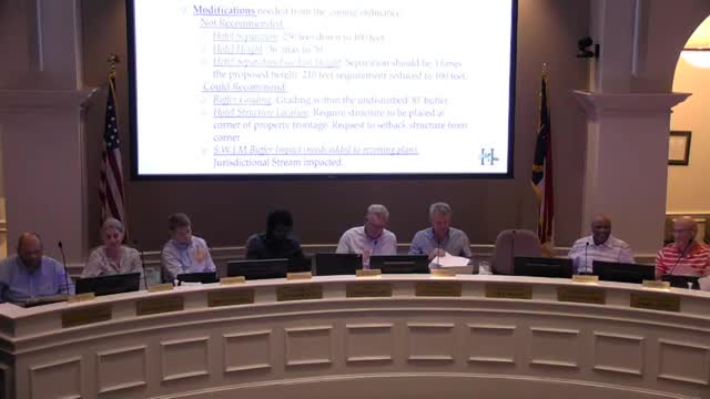 Planning board recommends Greenway Waste landfill rezoning amendment with SUP to address stream relocation and community impacts