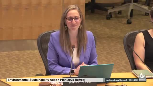 Redmond releases draft ESAP 2025 strategies; council pushes for costs, water resilience and electrification details