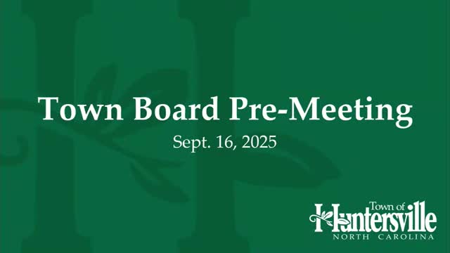 Huntersville planning staff present 25-year housing footprint and explain limits on moratoria