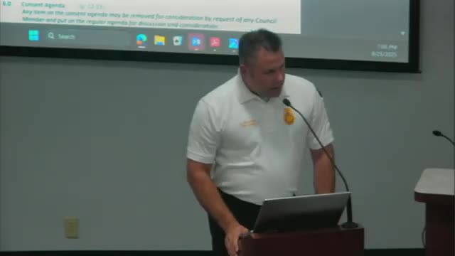 Fire chief reports lightning-caused structure fire, outlines recruitment plan