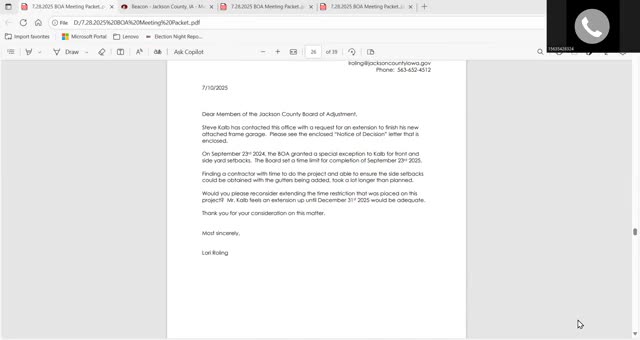 Board grants one-year extension to Cobb for previously approved setback exception