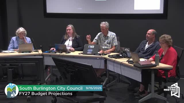 Council hears FY27 budget projections and flags local-option tax uncertainty; target guidance set near inflation