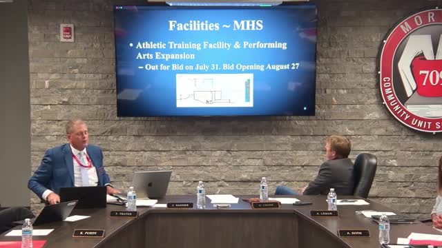 District advances bids and renovations: high school phase 2 out to bid, East Gym floor work underway