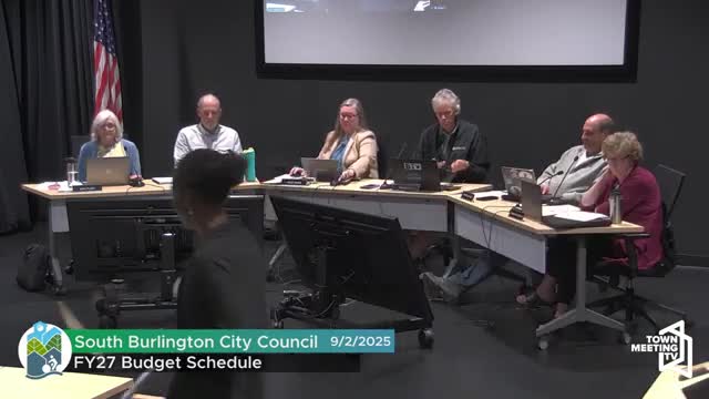 Council adopts FY27 budget schedule; sets Dec. 11 working session and Sept. 15 projection briefing