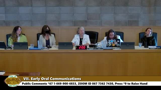Heated public comments at Arcata City meeting press council on Gaza sister‑city and CalPERS divestment