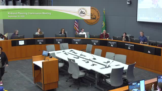 Kirkland Planning Commission Reviews Critical Areas Ordinance Update and Upcoming Public Hearing