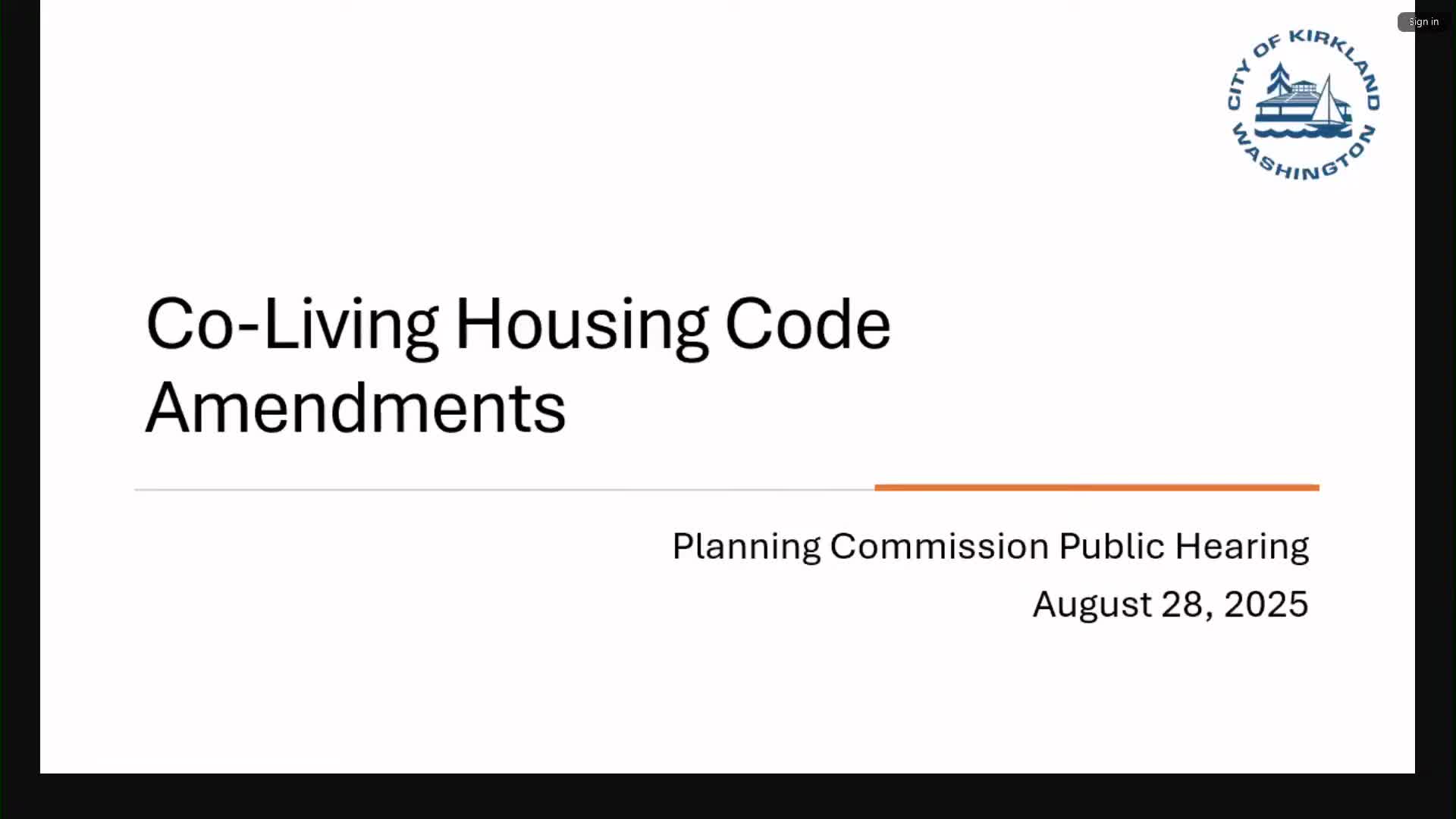 Planning Commission Presents Co Living Housing Code Amendments to Ensure State Compliance