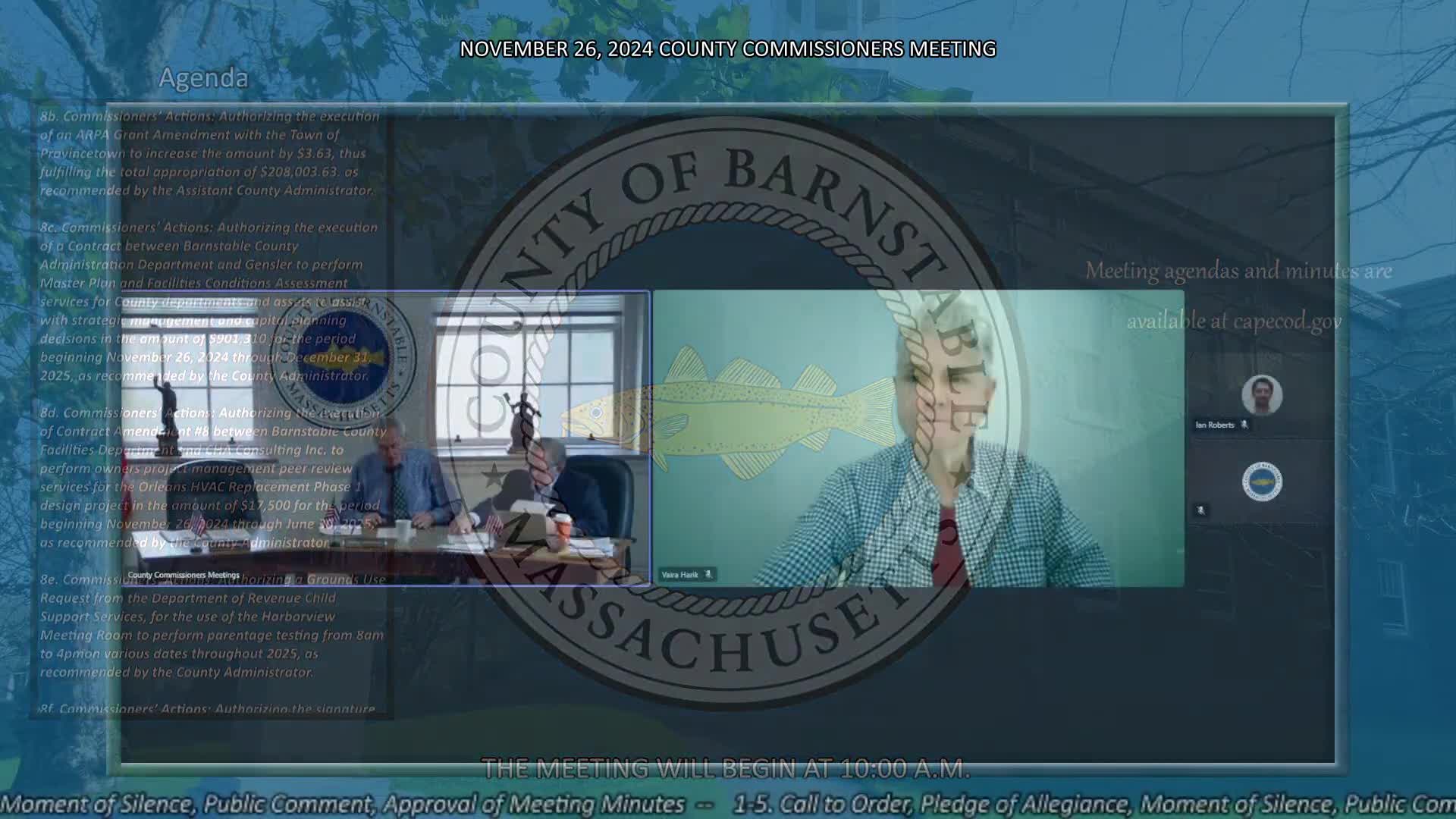 Barnstable County Commissioners Approve Meeting Minutes and Discuss Upcoming Resilience Planning