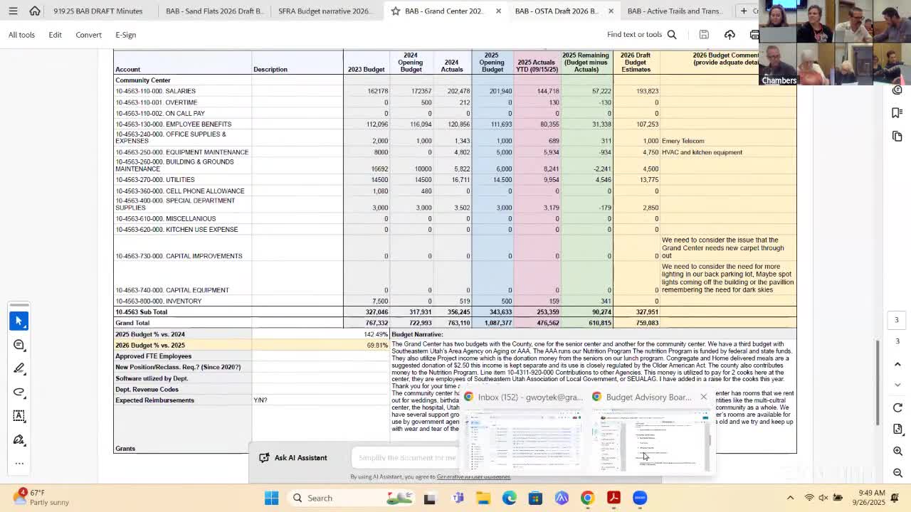 Old Spanish Trail Arena manager flags staffing shortages, stage maintenance and fire‑suppression work in 2026 budget