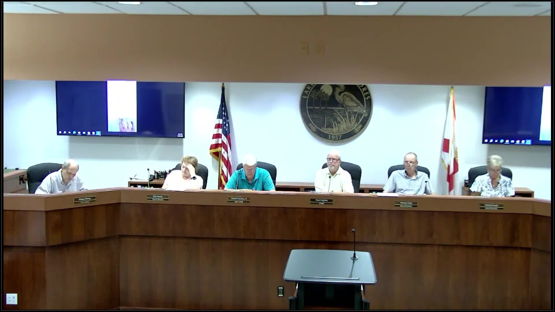 Lake Clarke Shores code board finds unpermitted dock at 7012 Venetian Way in violation, sets July 1 compliance deadline