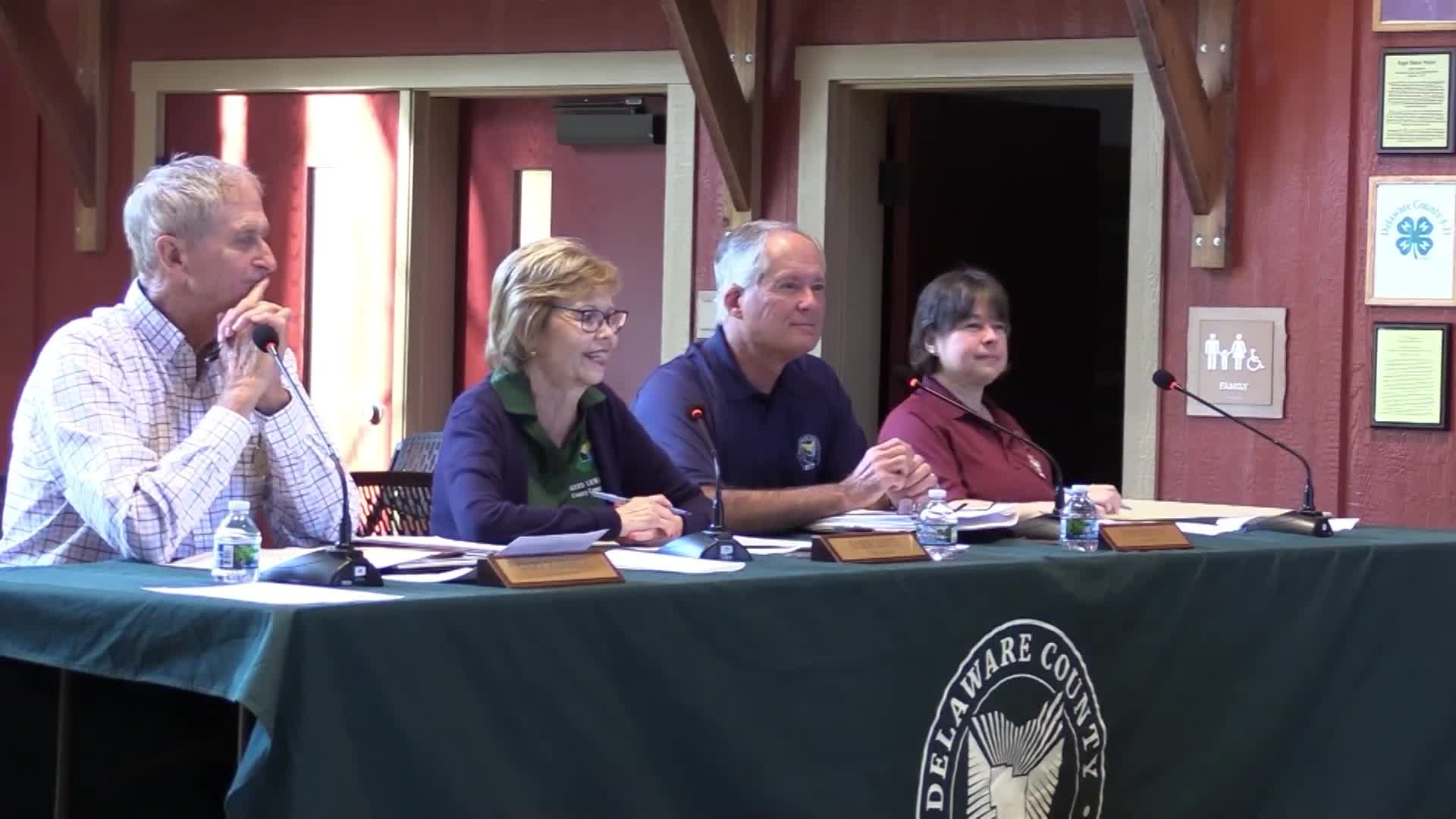 Commissioners honor Little Brown Jug honorees and describe fair-week plans