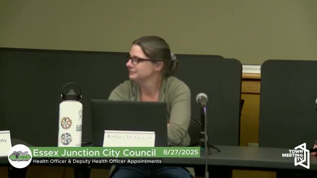 Essex Junction council recommends Carl Wormer as city health officer, reappoints Sharon Kelly as deputy