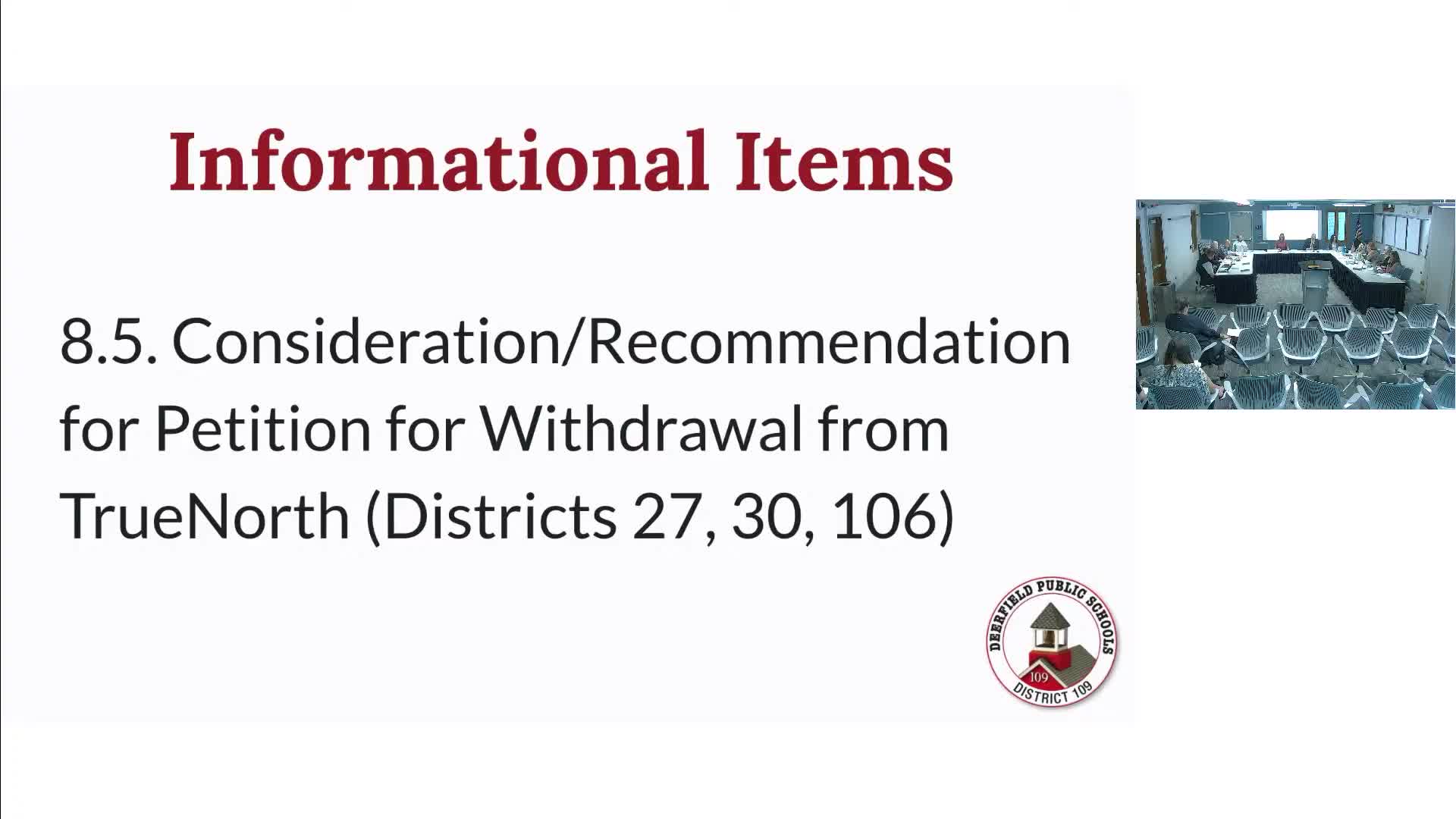 Deerfield board approves withdrawal petitions as True North cooperative faces possible reorganization