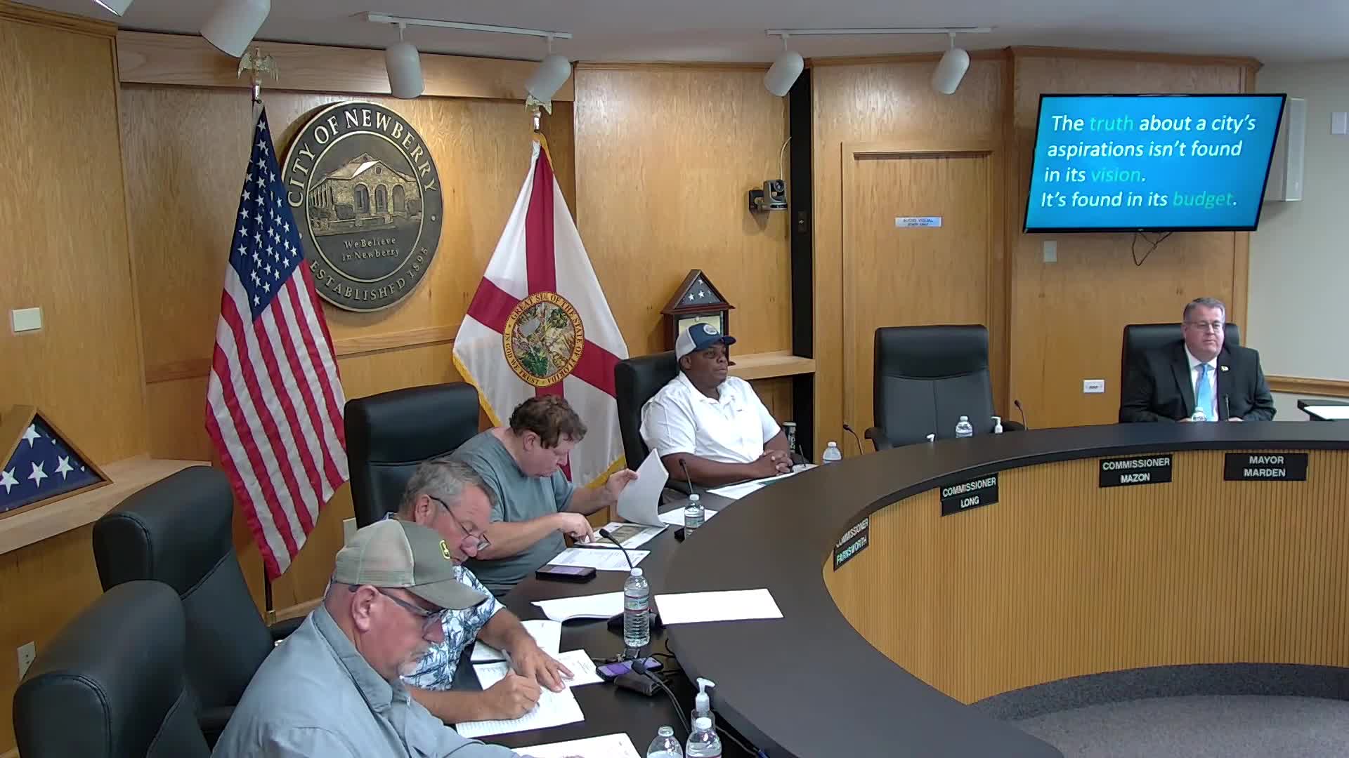 City of Newberry staff presents balanced governmental budget, proposes $300 fire assessment