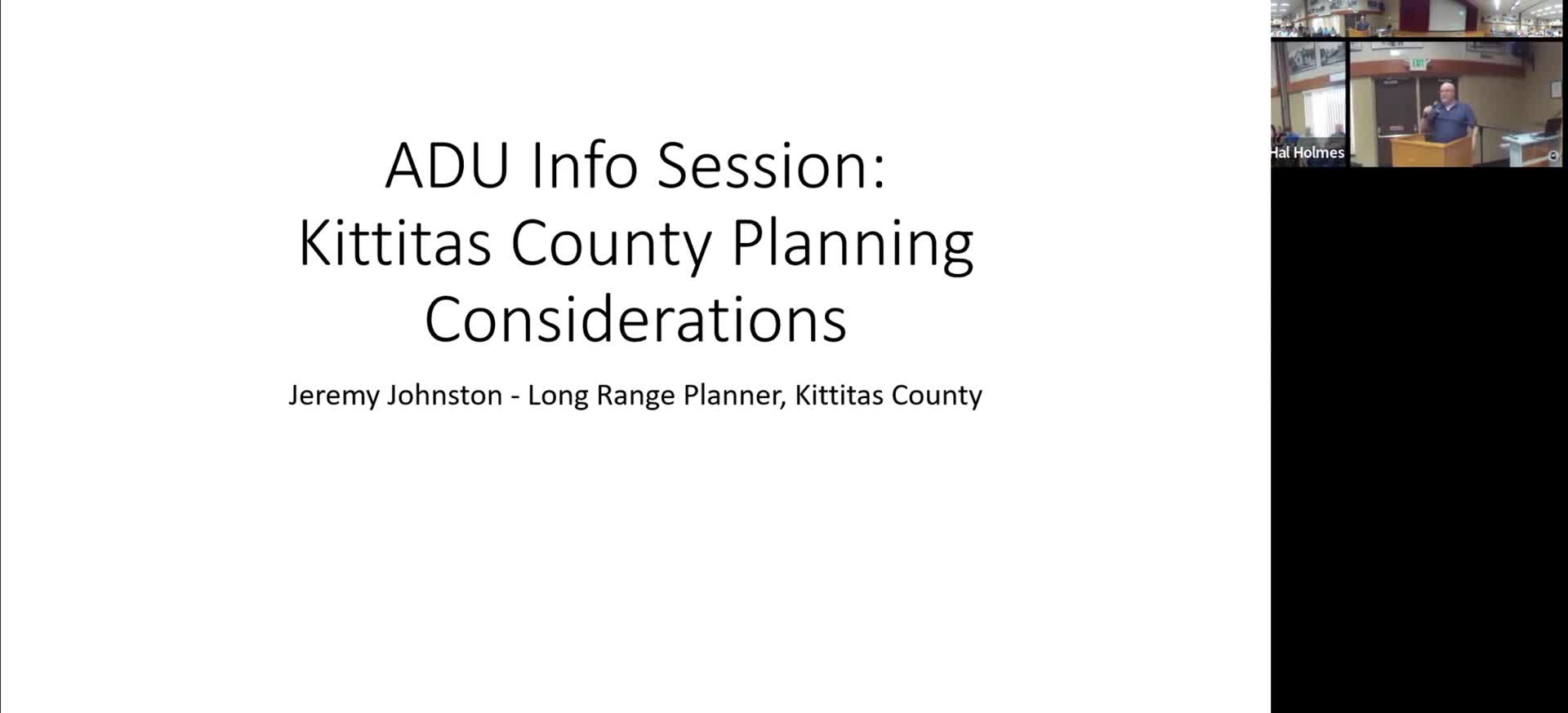 Kitas County Planner Discusses ADU Development Regulations and Standards