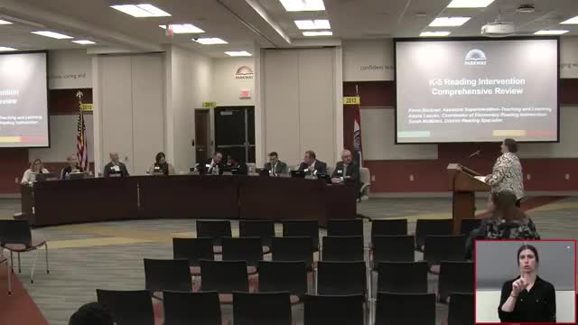 District begins review of elementary reading-intervention services, including dyslexia screening and summer supports