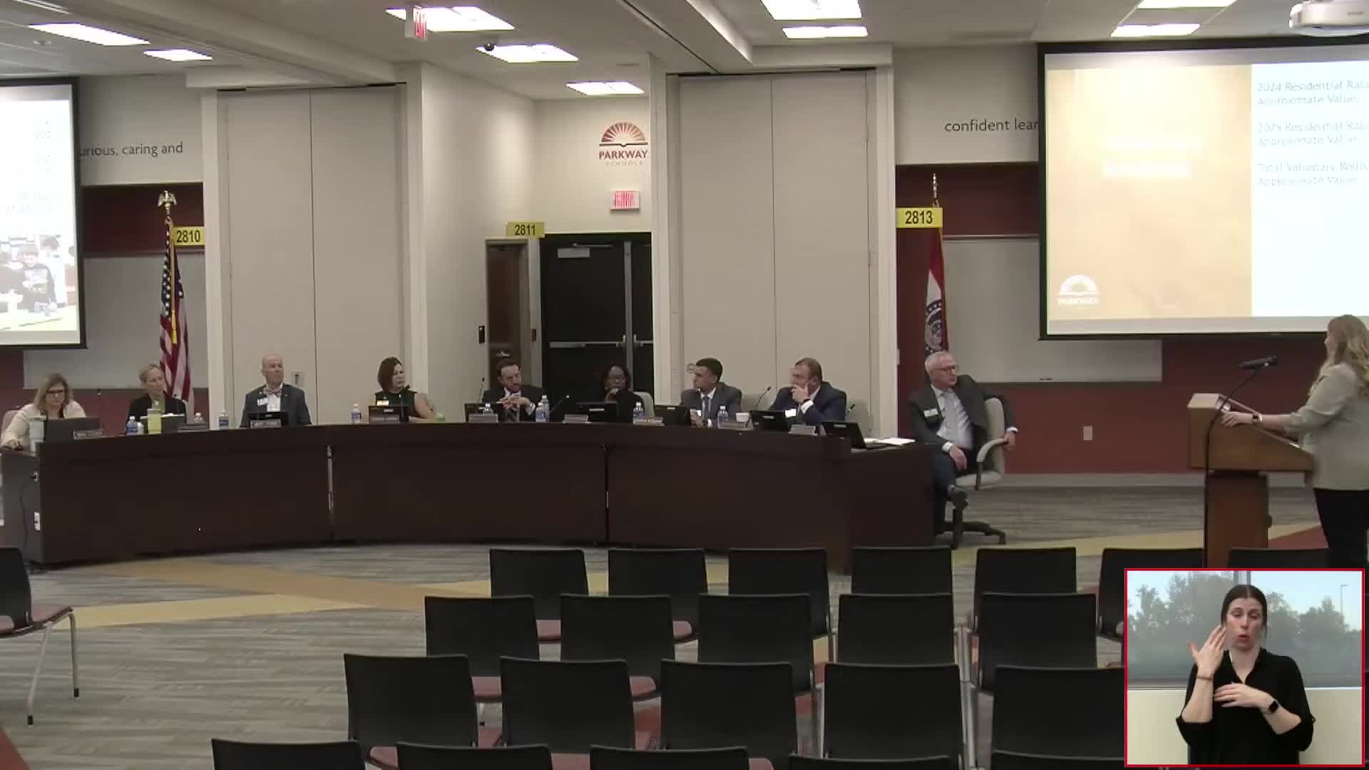 District staff proposes slightly lower tax rates as assessed values rise; public hearing set for approval