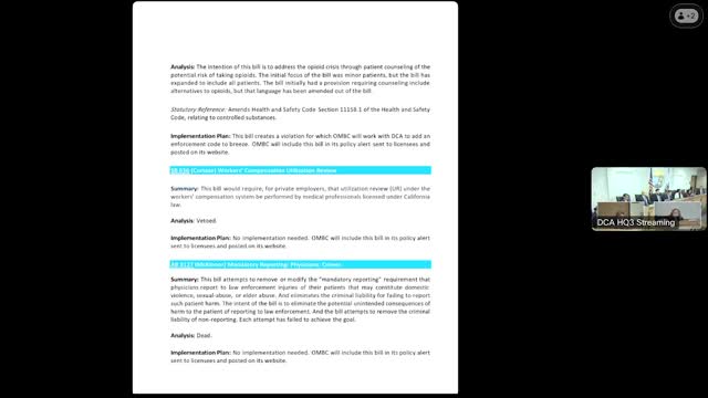 California Medical Board Updates Regulatory Package and Establishes New Committees