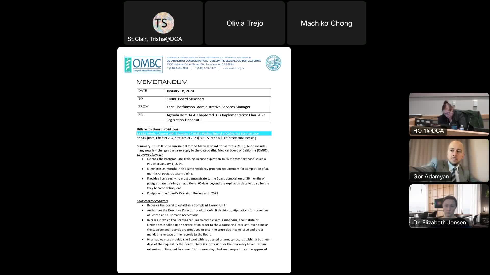 Osteopathic Medical Board proposes discontinuation of printed pocket licenses for environmental savings