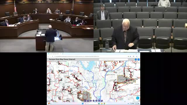 Board schedules hearing on reassigning drainage acreage to Sheridan after Adams Township annexation