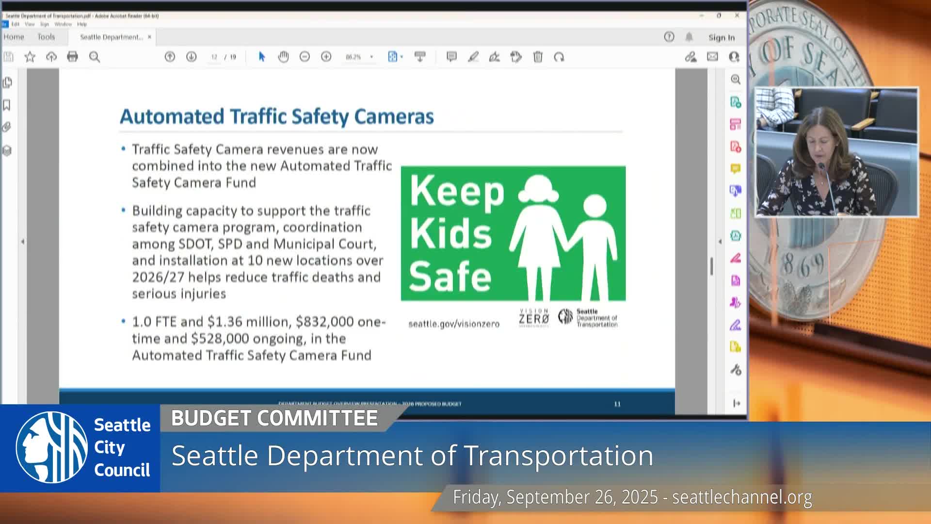 SDOT outlines timeline, equity steps for automated traffic safety cameras