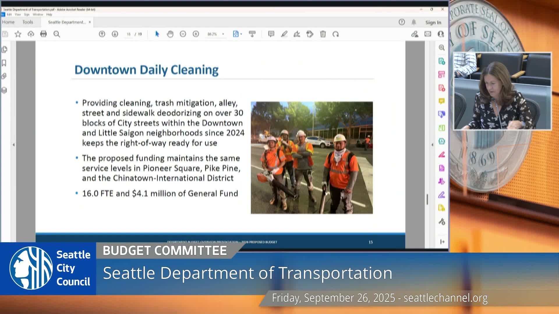 Mayor's 2026 proposal funds downtown activation team, graffiti-abatement staff to expand cleaning and prevention