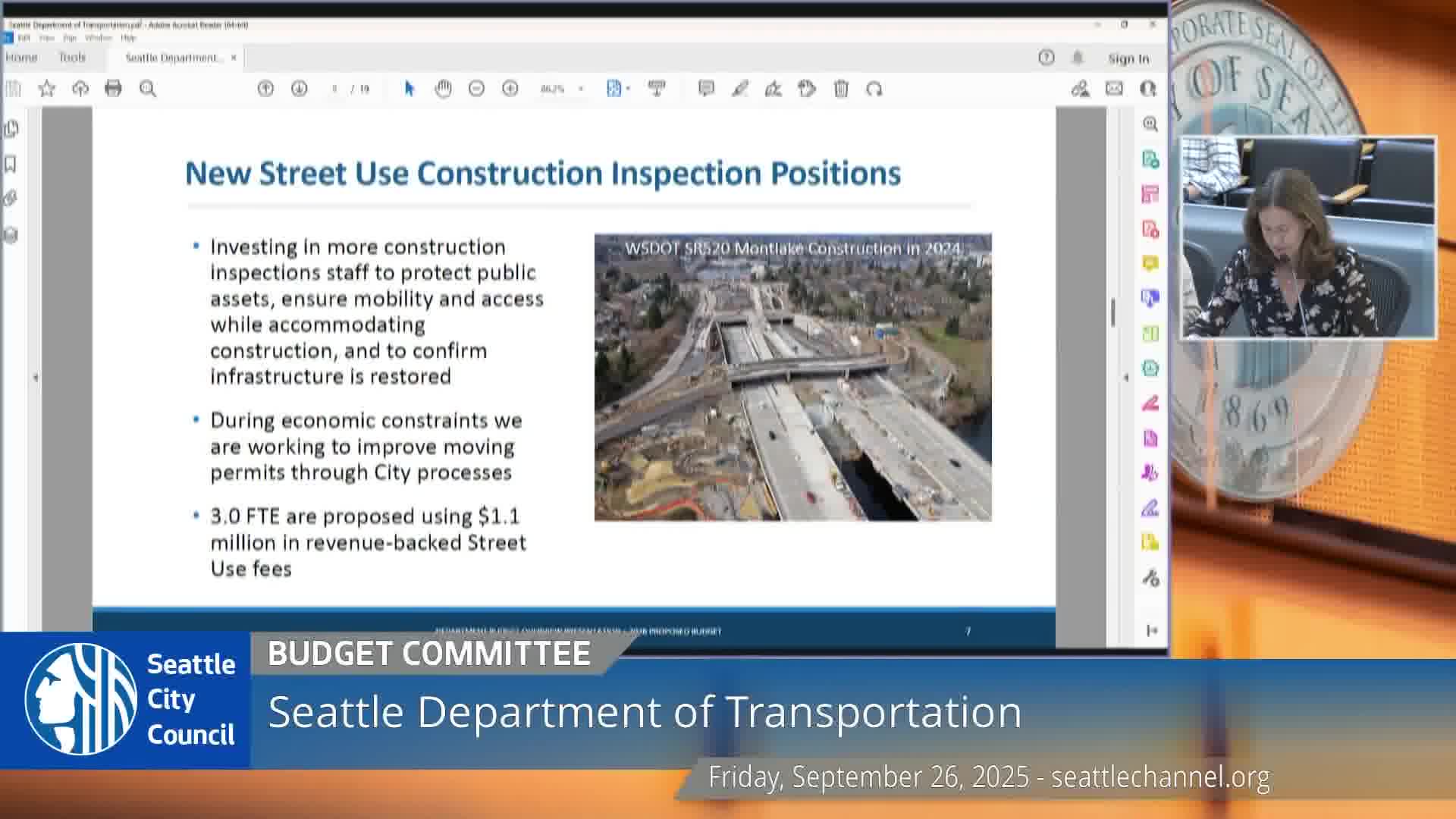 SDOT to add street-use inspectors; funds Twelfth Avenue South retaining-wall design and start of construction