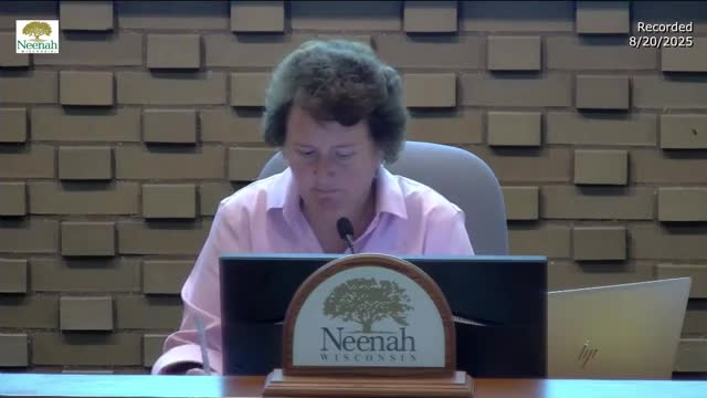 County sales‑tax discussion presented to Neenah council; supervisor urges residents to weigh in
