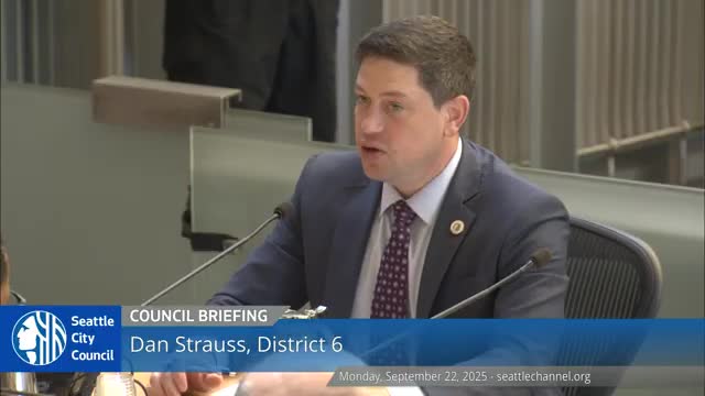 Council chair previews budget schedule; bill to allow hiring eight Sound Transit‑related positions heads to full council