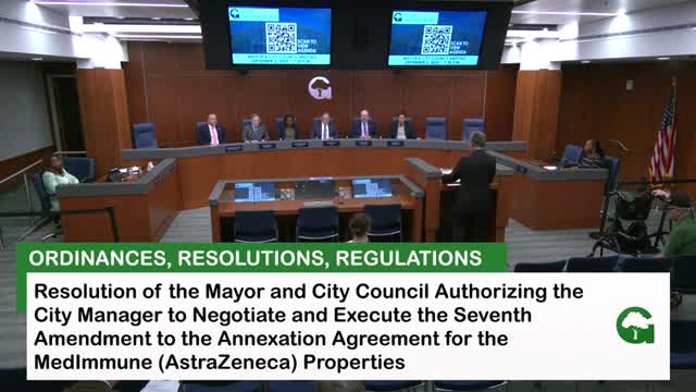 Council approves AstraZeneca funding revisions, schematic development plan amendment for 200 Orchard Ridge Drive
