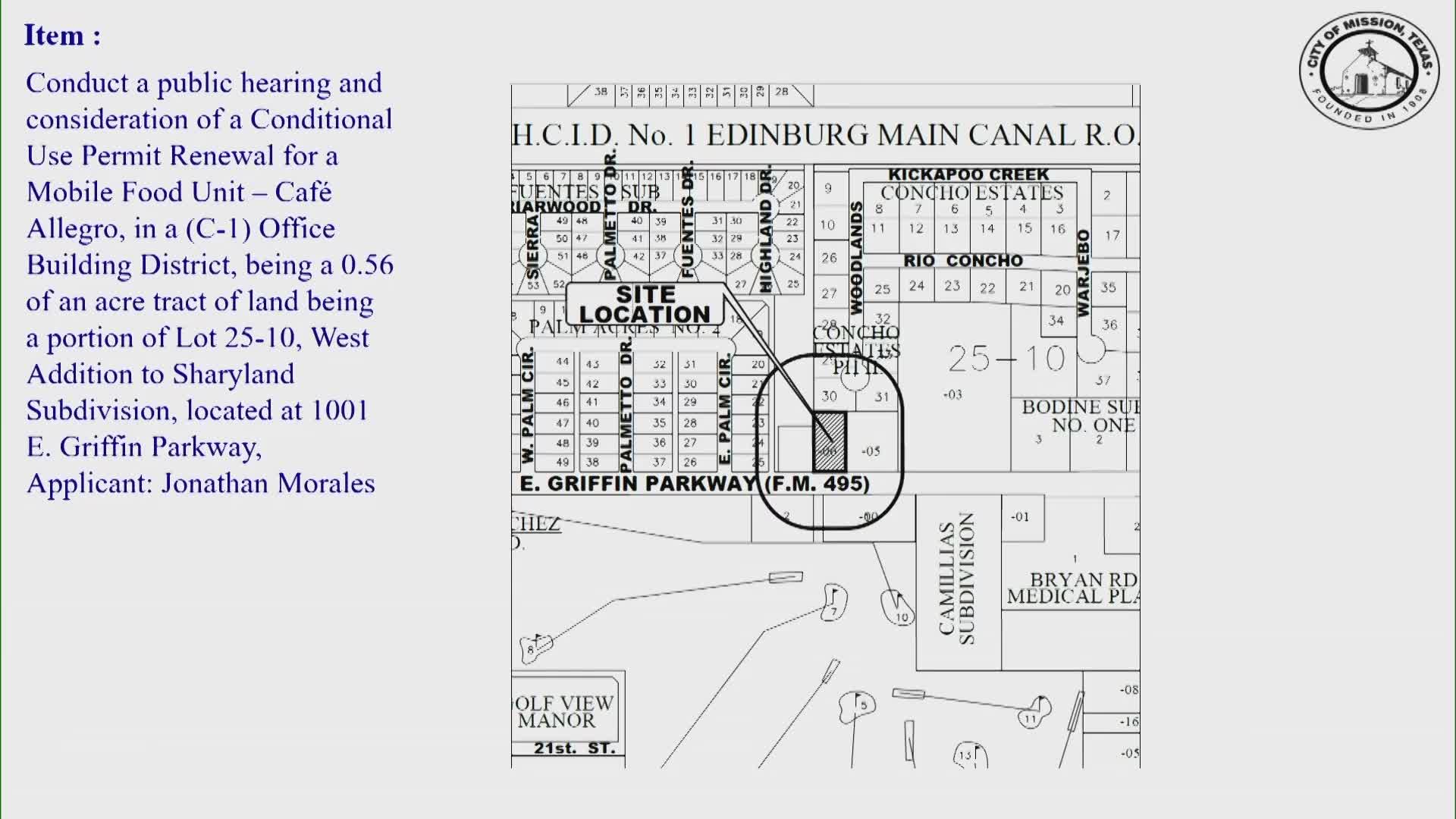 Council renews conditional-use permit for mobile coffee unit at chiropractic office