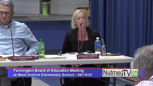 Farmington district reports smooth opening; preliminary enrollment 4,020 and elementary balance improved after ad‑hoc plan