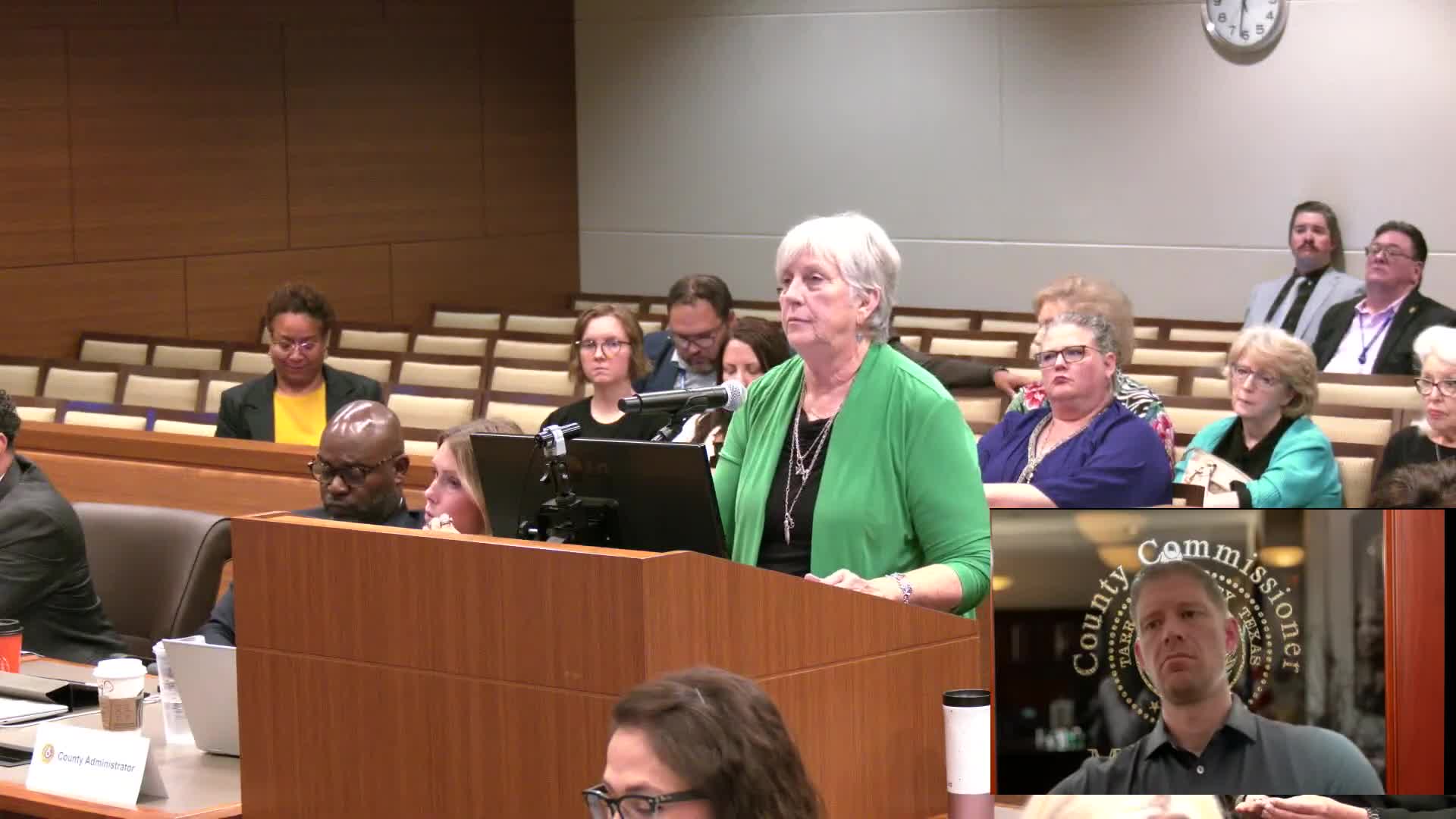 Commissioners debate assignment of Burleson maintenance center after redistricting