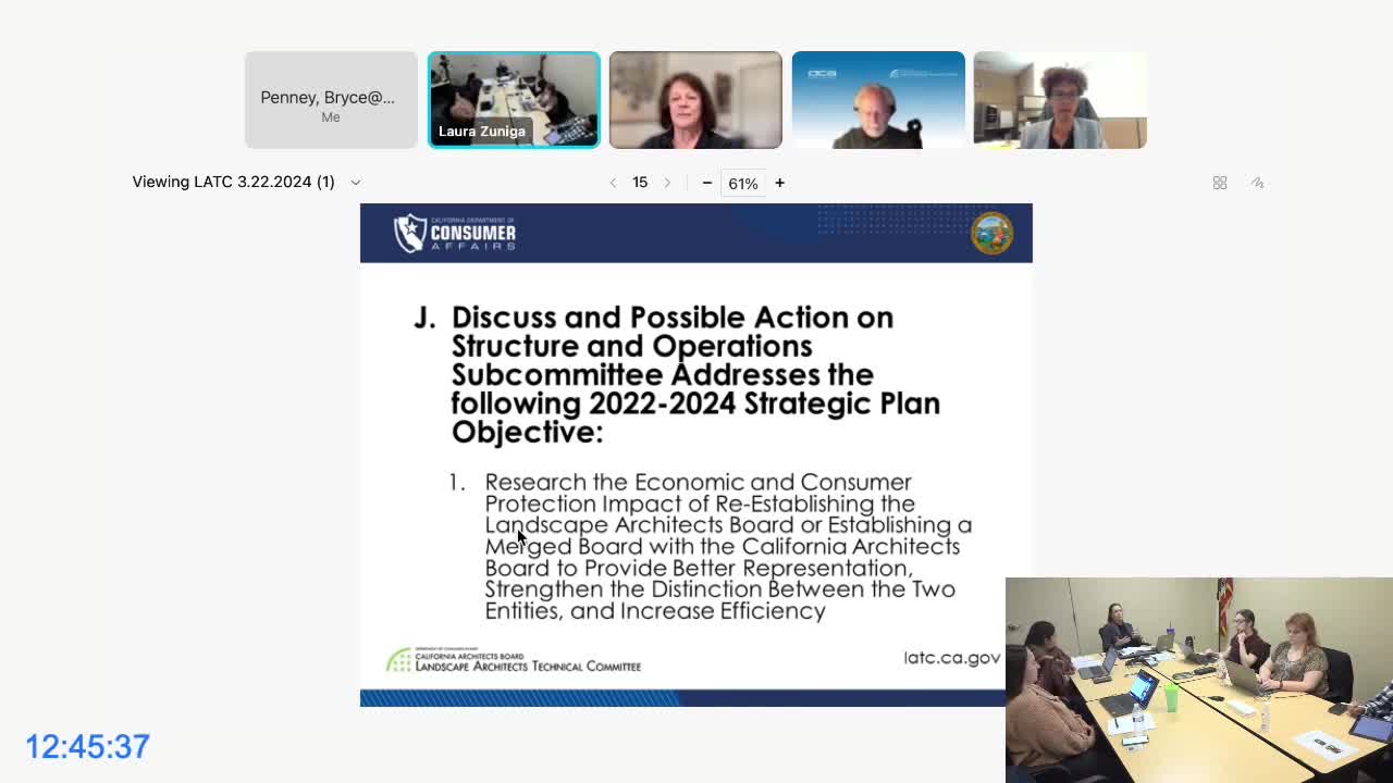 LATC Discusses Structure Revisions Amid Sunset Review Questions