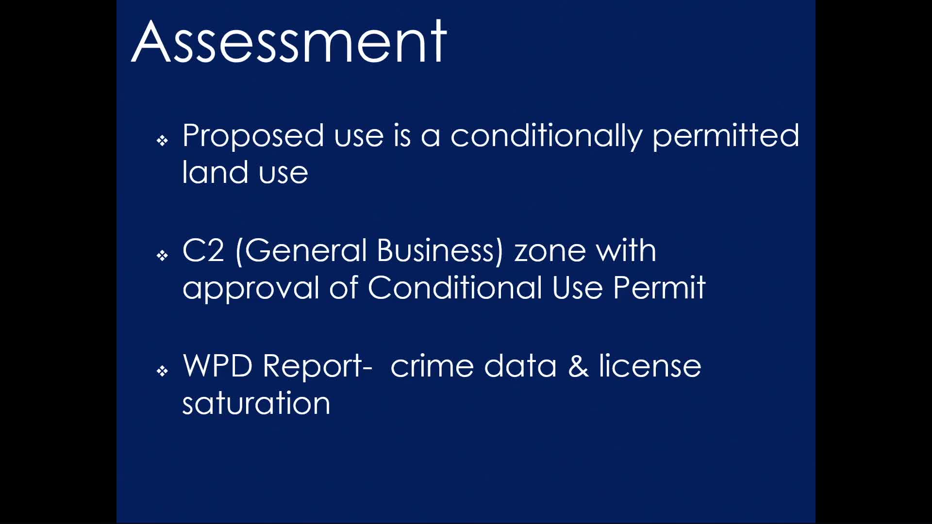 Westminster Police Report No Crime at Proposed Restaurant Alcohol License Site