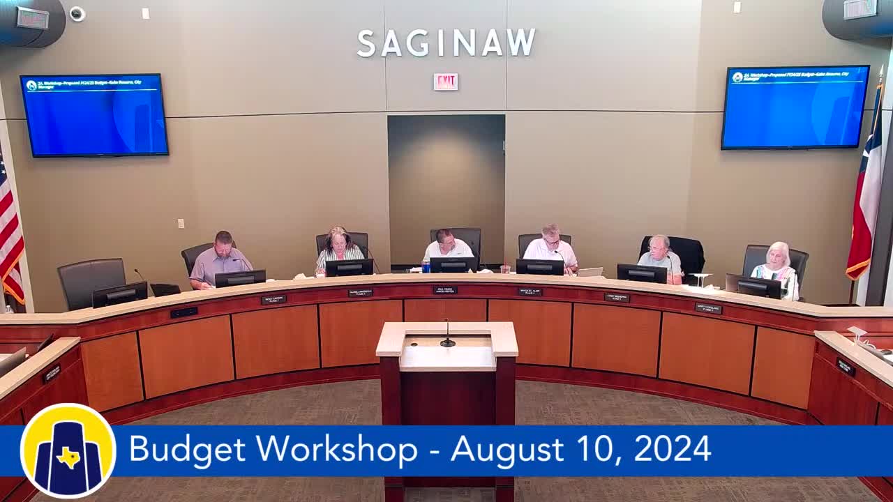 Saginaw Council Discusses Building Maintenance Position and Landscape Contract Funding