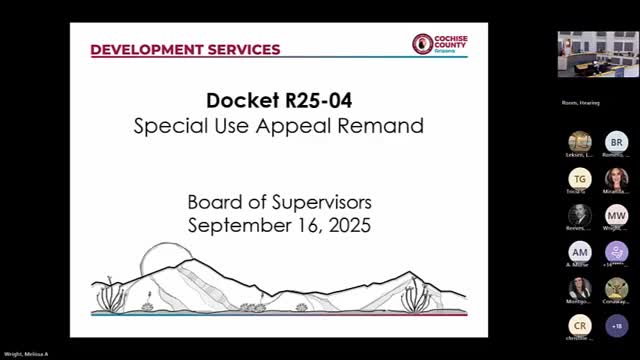 Cochise County updates zoning rules to allow limited remand after special‑use appeals