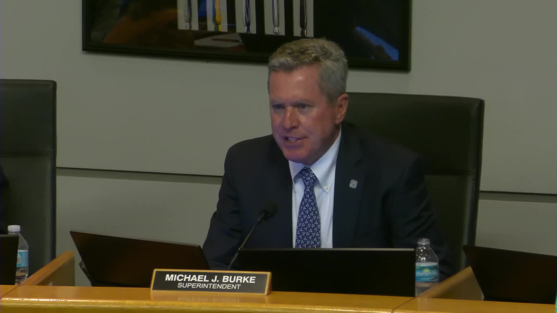 District reports 100% compliance on FSAT assessments, seeks continued funding for cameras, access control and training