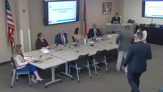 District presents bullying‑prevention process, adds "unknown perpetrator" tracking and training changes