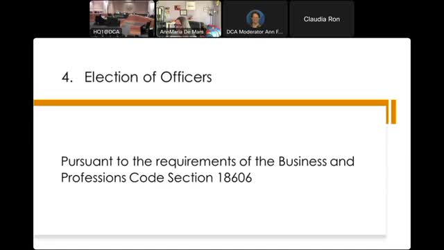 California Athletic Commission Reelects Villegas and Williams as Chair and Vice Chair