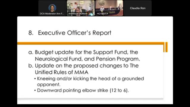 Commission Reports $2.3M Expansion and Increased Revenue from UFC and Wrestling Events