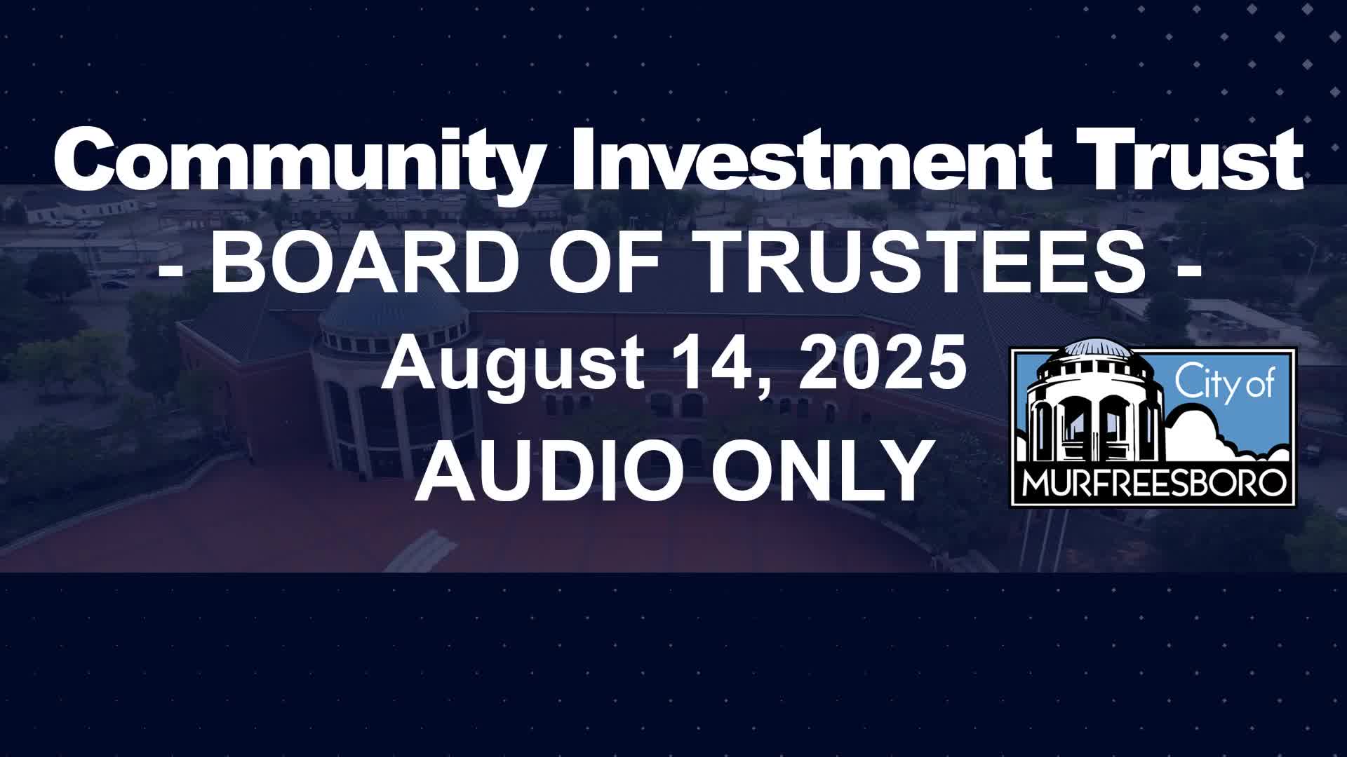 Murfreesboro trustees approve FY26 budget and shift 5% of portfolio into infrastructure and private equity