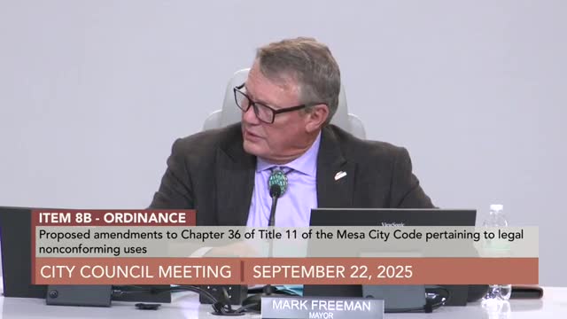 Council delays vote on citywide nonconforming-use ordinance to Oct. 6 for more information