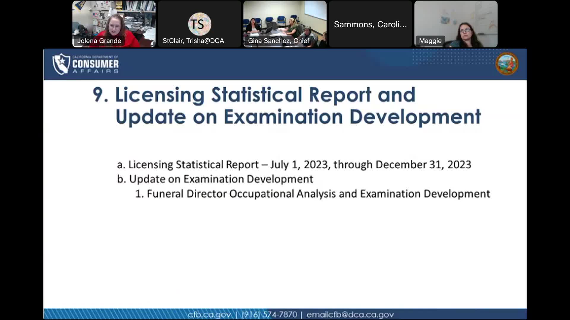 California Funeral Board Reports Decline in License Renewals and Updates on Applications